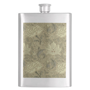 William Morris Windrush Blumengestaltung: Vintage Flachmann