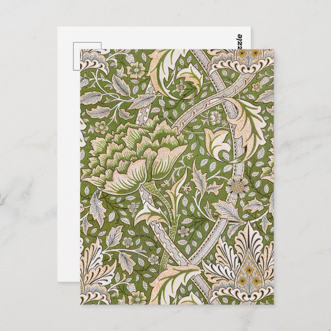 William Morris Windrush Blumenmuster Classic Postkarte (Vorne/Hinten)