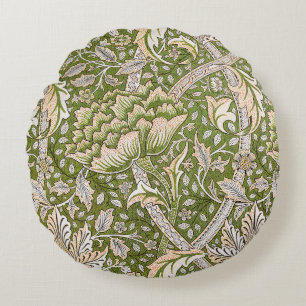 William Morris Windrush Blumenmuster Classic Rundes Kissen