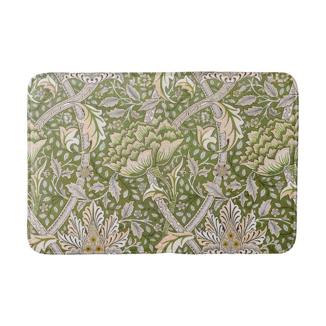 William Morris Windrush Blumenmuster Klassiker Badematte (Vorderseite)