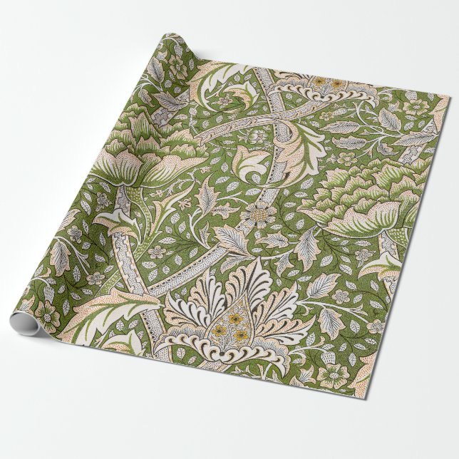 William Morris Windrush Blumenmuster Klassiker Geschenkpapier (Ungerollt)