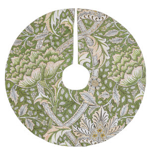 William Morris Windrush Blumenmuster Klassiker Polyester Weihnachtsbaumdecke