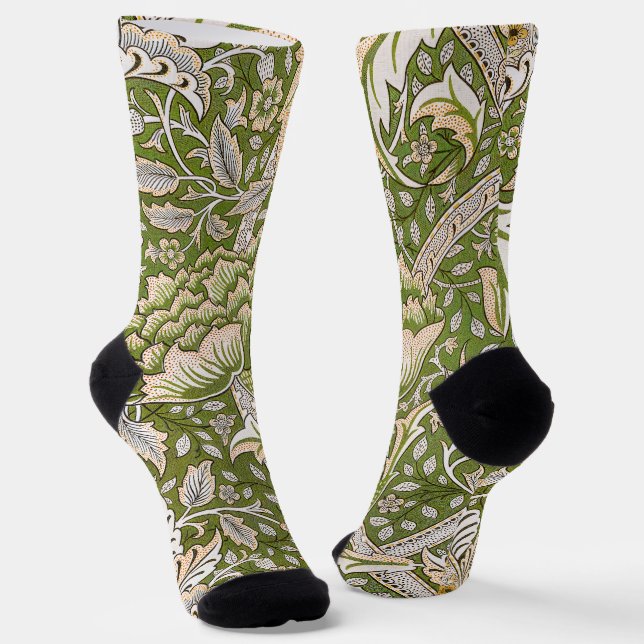 William Morris Windrush Blumenmuster Klassiker Socken (Gewinkelt)