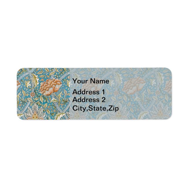 William Morris Windrush Floral Pattern Blue (Vorne)