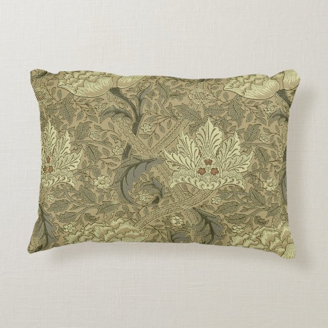 William Morris Windrush Wallpaper Pattern Dekokissen (Rückseite)