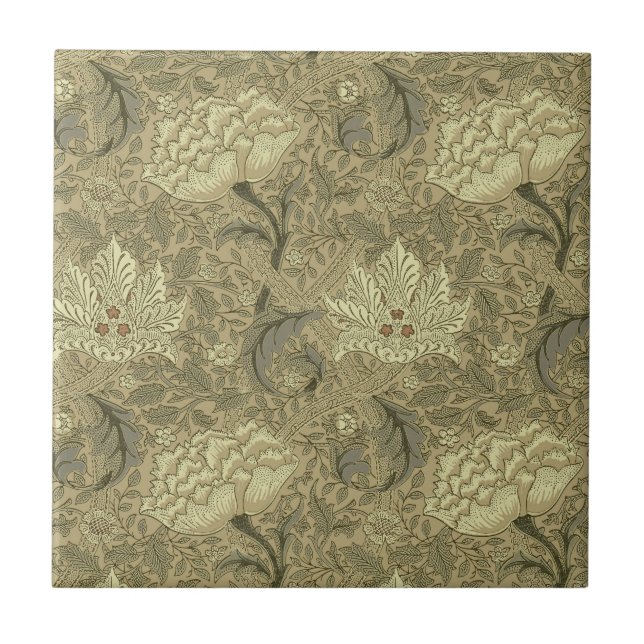 William Morris Windrush Wallpaper Pattern Fliese (Vorderseite)