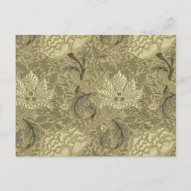 William Morris Windrush Wallpaper Pattern Postkarte (Vorderseite)