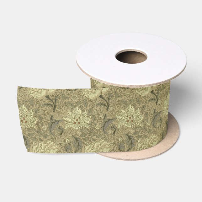 William Morris Windrush Wallpaper Pattern Satinband (Spule)