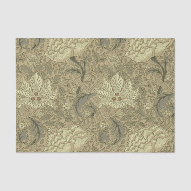 William Morris Windrush Wallpaper Pattern Seidenpapier (Vorderseite)