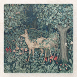 William Morris Woodland Tapestry Deer Stag Glasuntersetzer