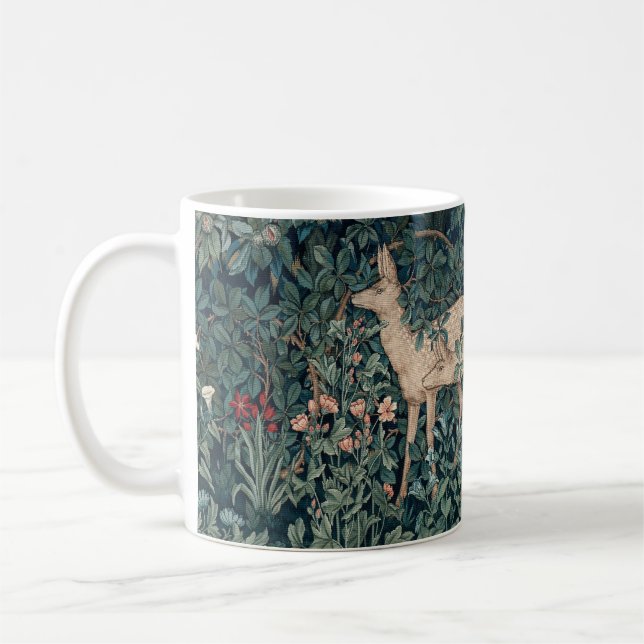William Morris Woodland Tapestry Deer Stag Kaffeetasse (Links)