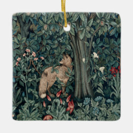 William Morris Woodland Tapestry Fox Keramikornament