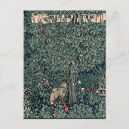 William Morris Woodland Tapestry Fox Postkarte