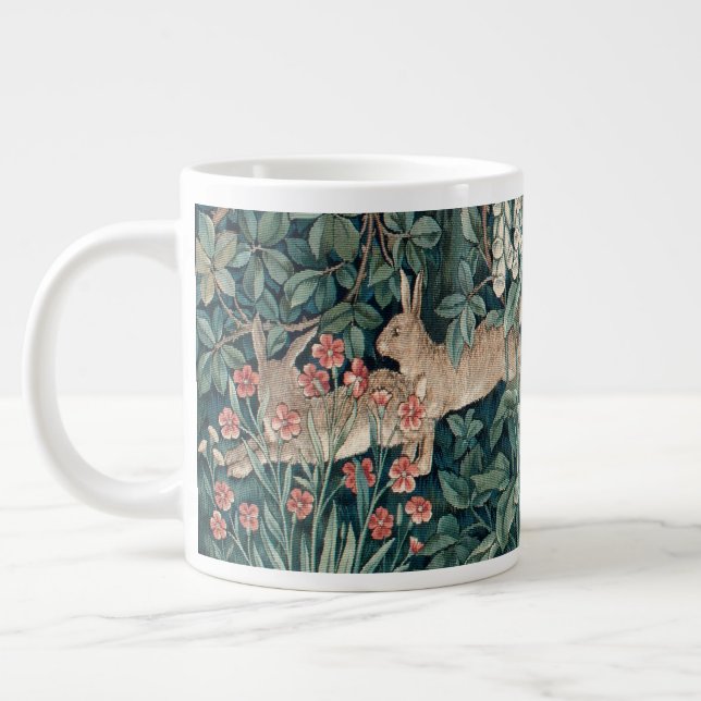 William Morris Woodland Tapestry Rabbits Jumbo-Tasse (Links)