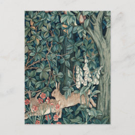 William Morris Woodland Tapestry Rabbits Postkarte