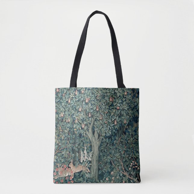 William Morris Woodland Tapestry Rabbits Tasche (Vorderseite)