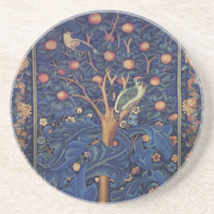 William Morris Woodpecker Tapestes Arts & Crafts Getränkeuntersetzer