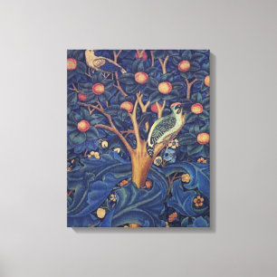 William Morris Woodpecker Tapestes Arts & Crafts Leinwanddruck