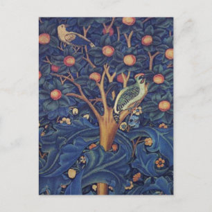 William Morris Woodpecker Tapestes Arts & Crafts Postkarte