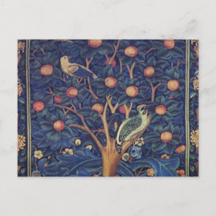 William Morris Woodpecker Tapestes Arts & Crafts Postkarte