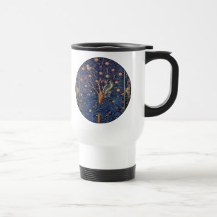 William Morris Woodpecker Tapestes Arts & Crafts Reisebecher