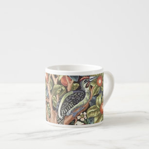 William Morris Woodpecker Tapestes Floral Vintag Espressotasse