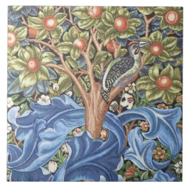 William Morris Woodpecker Tapestes Floral Vintag Fliese