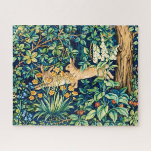 William Morris "Zwei Hasen" Wildkaninchen Druck