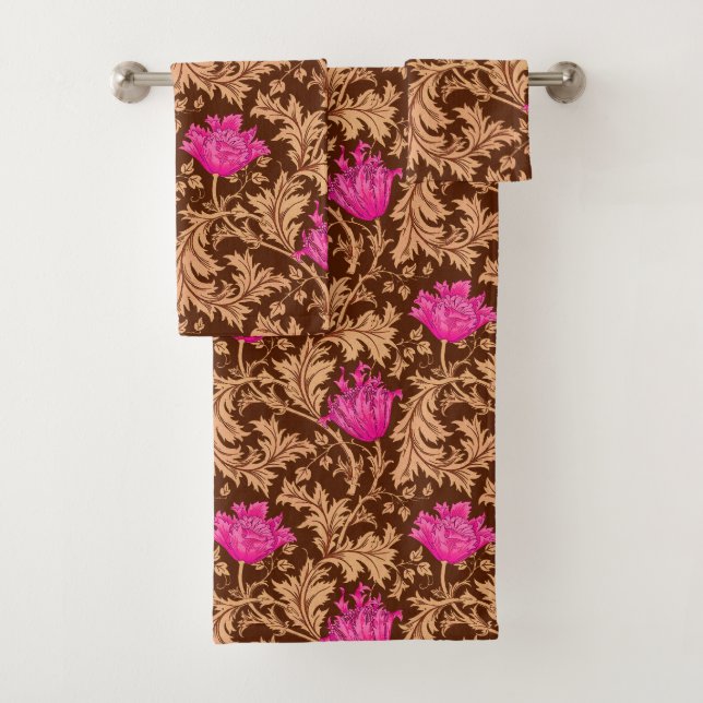 William Morrisanemonen-, -brown- und Badhandtuch Set (Insitu)