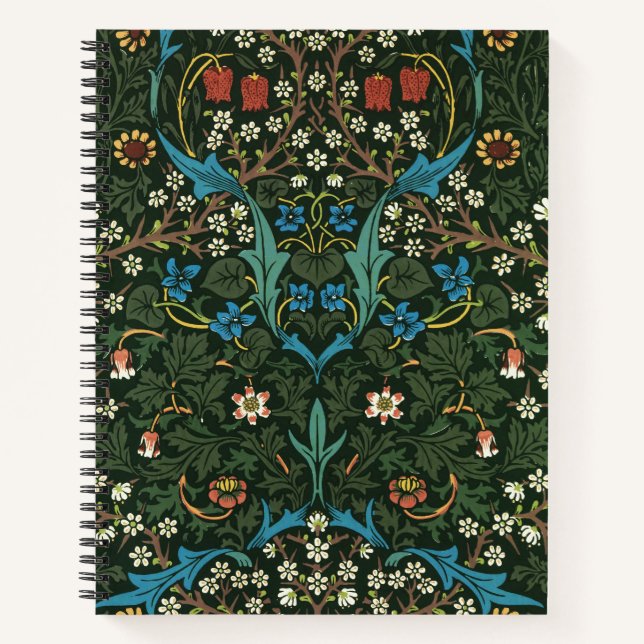 William Morris's (1834-1896) Tulip pattern. Notizbuch (Vorderseite)