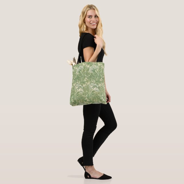 William Morris's berühmtes Tulip-Muster Tasche (Am Model)