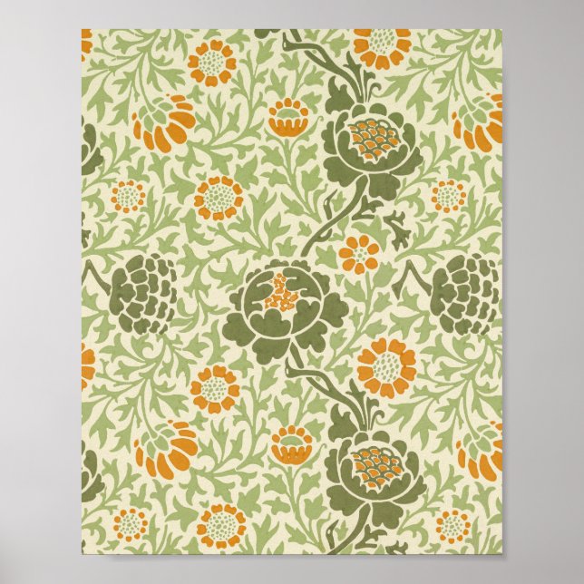 William Morris's Daisy-Muster Poster (Vorne)
