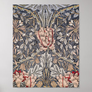 William Morris's Printed Linen Honeysuckle berühmt Poster