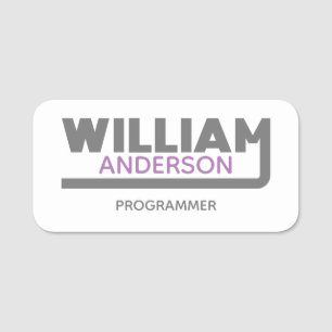 William Name Tag Namensschild