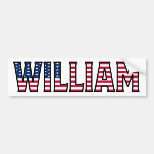 William Name Vorname USA Aufkleber Sticker Auto be Autoaufkleber