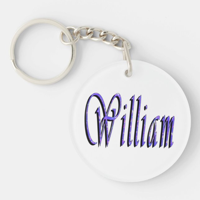 William Nom Dans Blue Sparkle, (Devant)