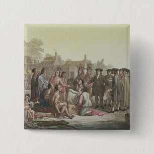 William Penn, der über den Vertrag führt zu Button