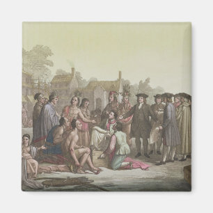 William Penn, der über den Vertrag führt zu Magnet