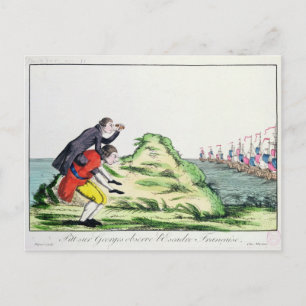 William Pitt beobachtet das französische Squadron Postkarte