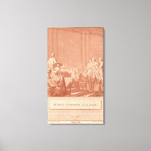 William Pitt das Älteste, das dem Frieden Leinwanddruck