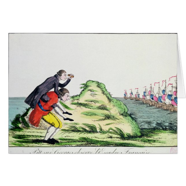 William Pitt, das französische Geschwader (Vorderseite (Horizontal))