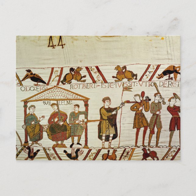 William, Robert de Mortain und Bishop Odo Postkarte (Vorderseite)