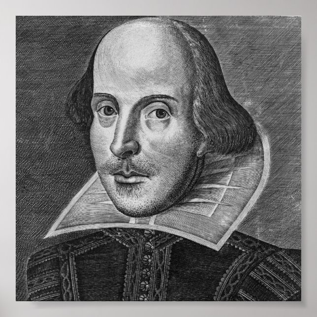 William Shakespeare 1623 Poster (Vorne)
