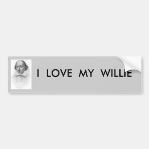 WILLIAM SHAKESPEARE AUTOAUFKLEBER