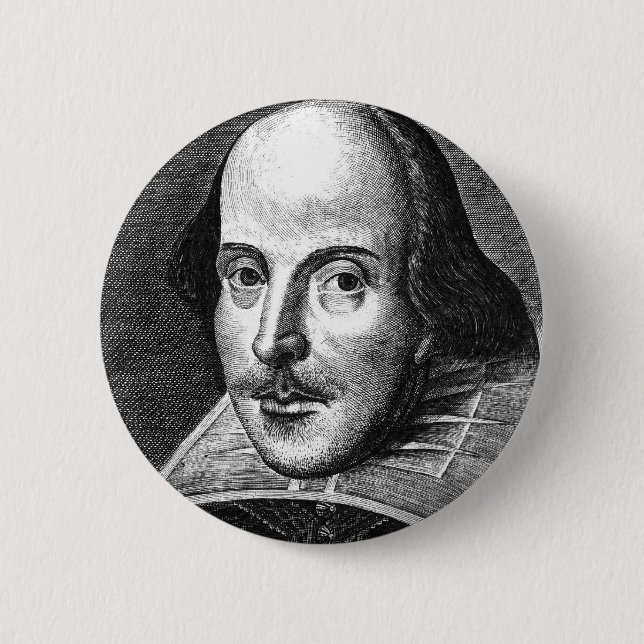 William Shakespeare Button (Vorderseite)