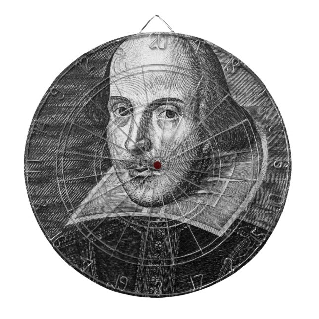 William Shakespeare Dartscheibe (vorne)