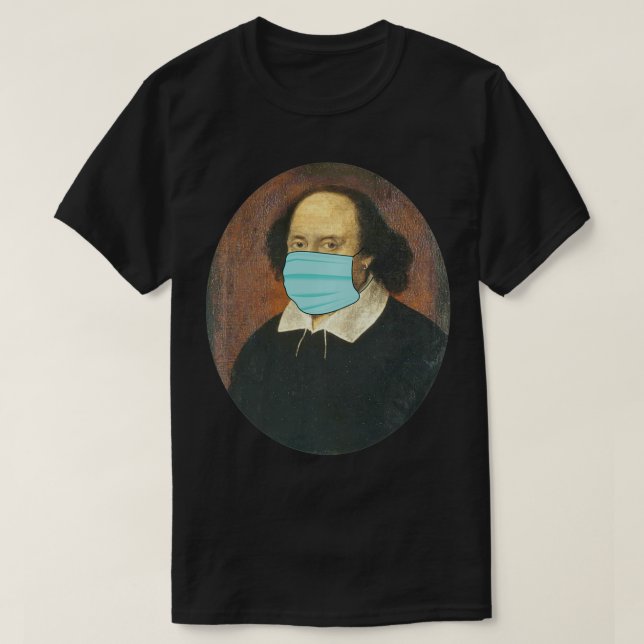 William Shakespeare Face Mask Pullover (Design vorne)