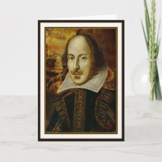 William Shakespeare Greeting Card Karte