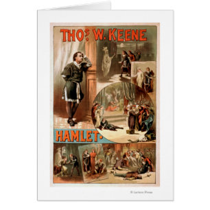 William Shakespeare "Hamlet" Theaterplakat