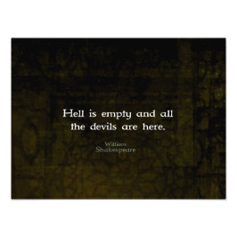 William Shakespeare Humore Witty Quotation Fotodruck